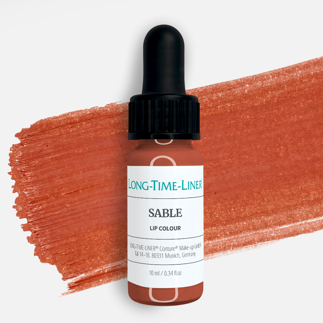 Sable ajakpigmentüveg tompított nude pigmentmintával